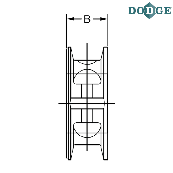 010061 DODGE - 8 SOLID IRON COLLAR