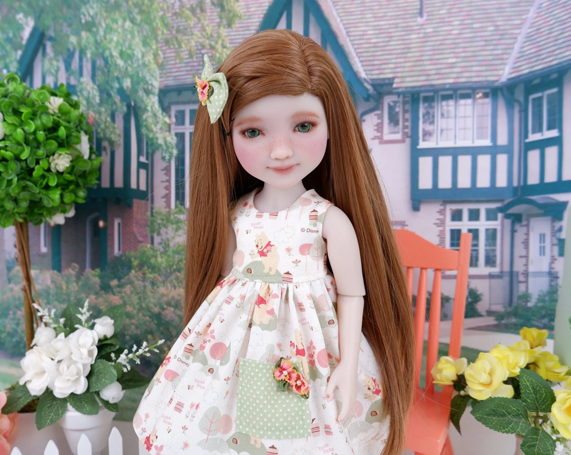 100 Acre Wood - dress with shoes for Ruby Red Fashion Friends doll