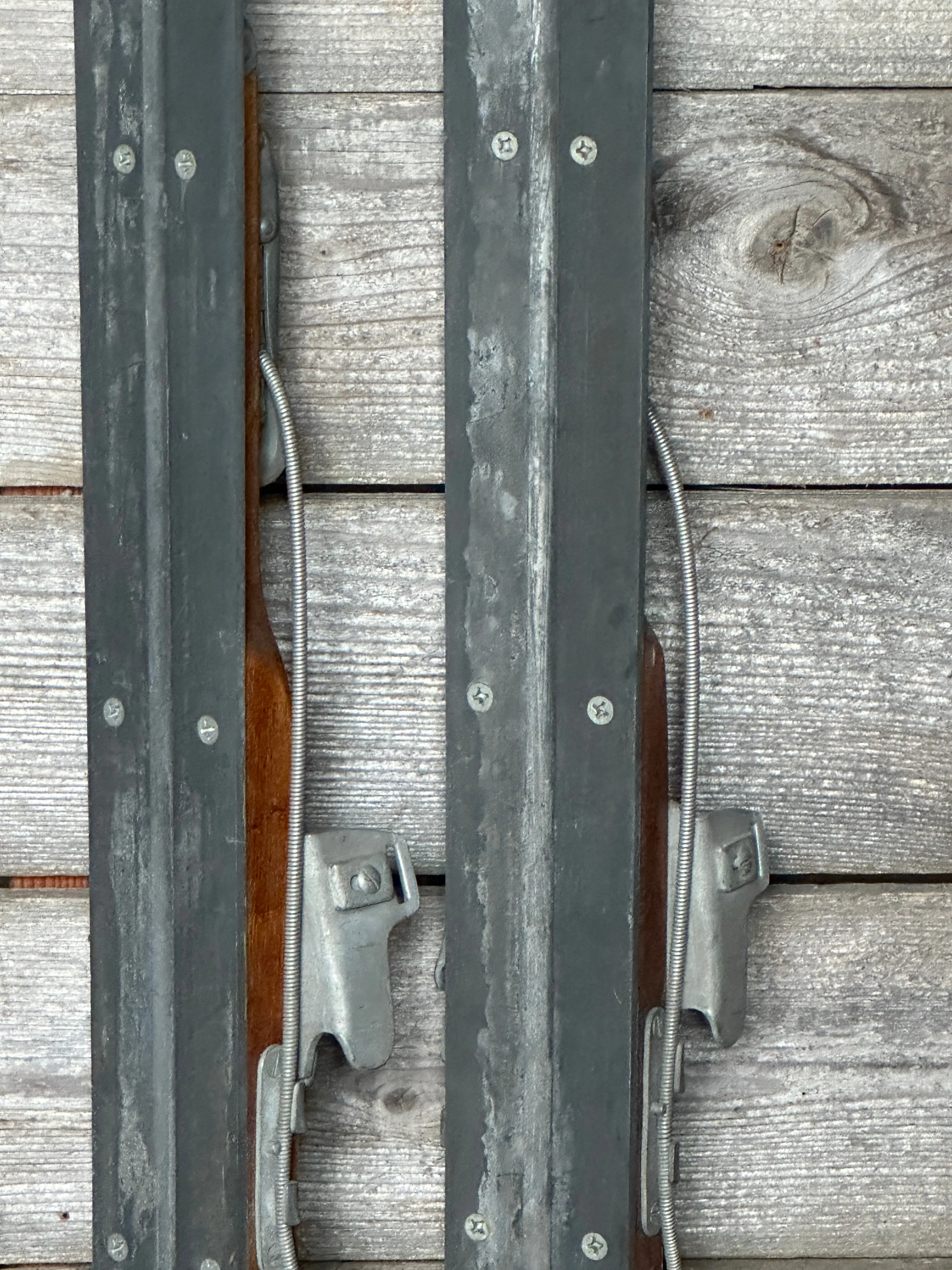 1940s Metal "Air Ski" Downhill Skis