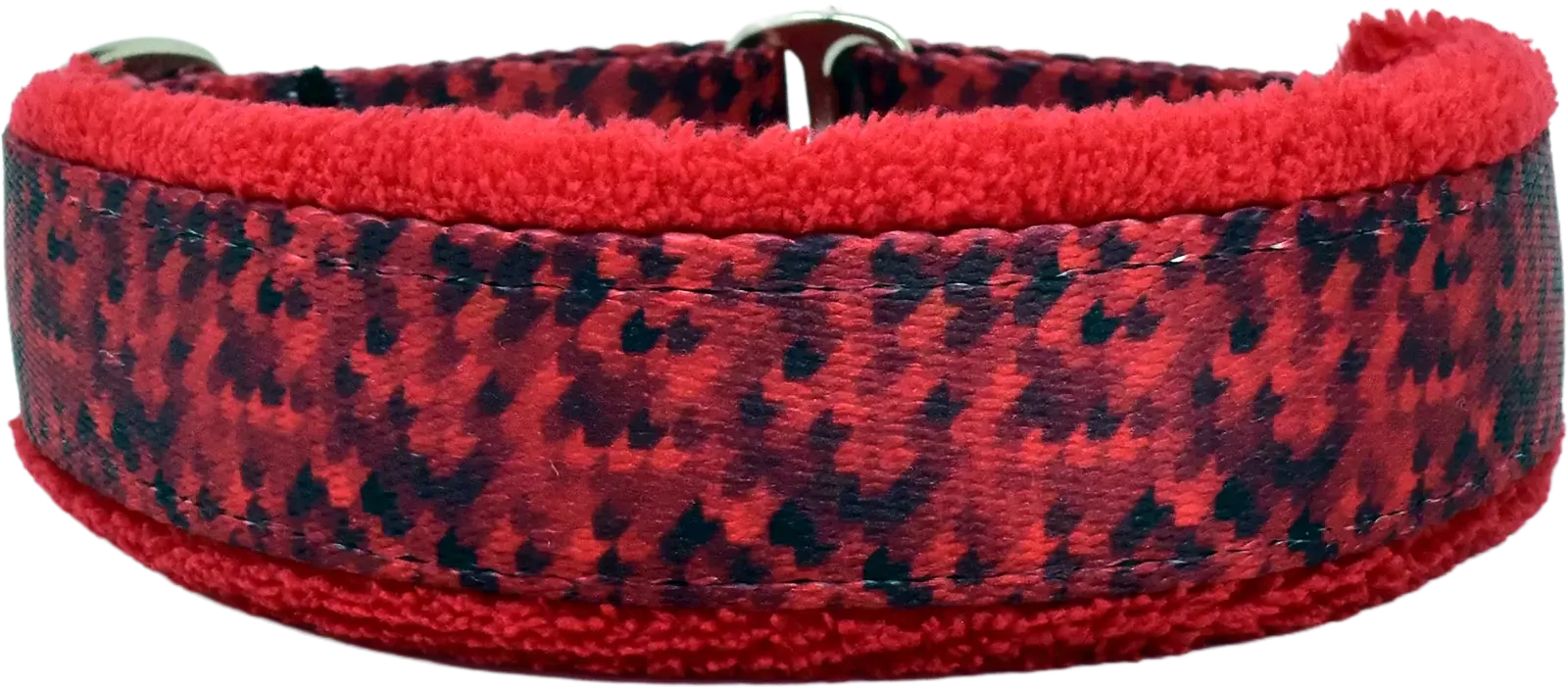 1" Scarlet Houndstooth Everyday Limited Slip Collar