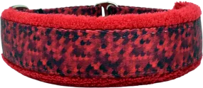 1" Scarlet Houndstooth Everyday Limited Slip Collar