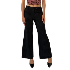2000s Corpcore Pinstripe Flares (S)