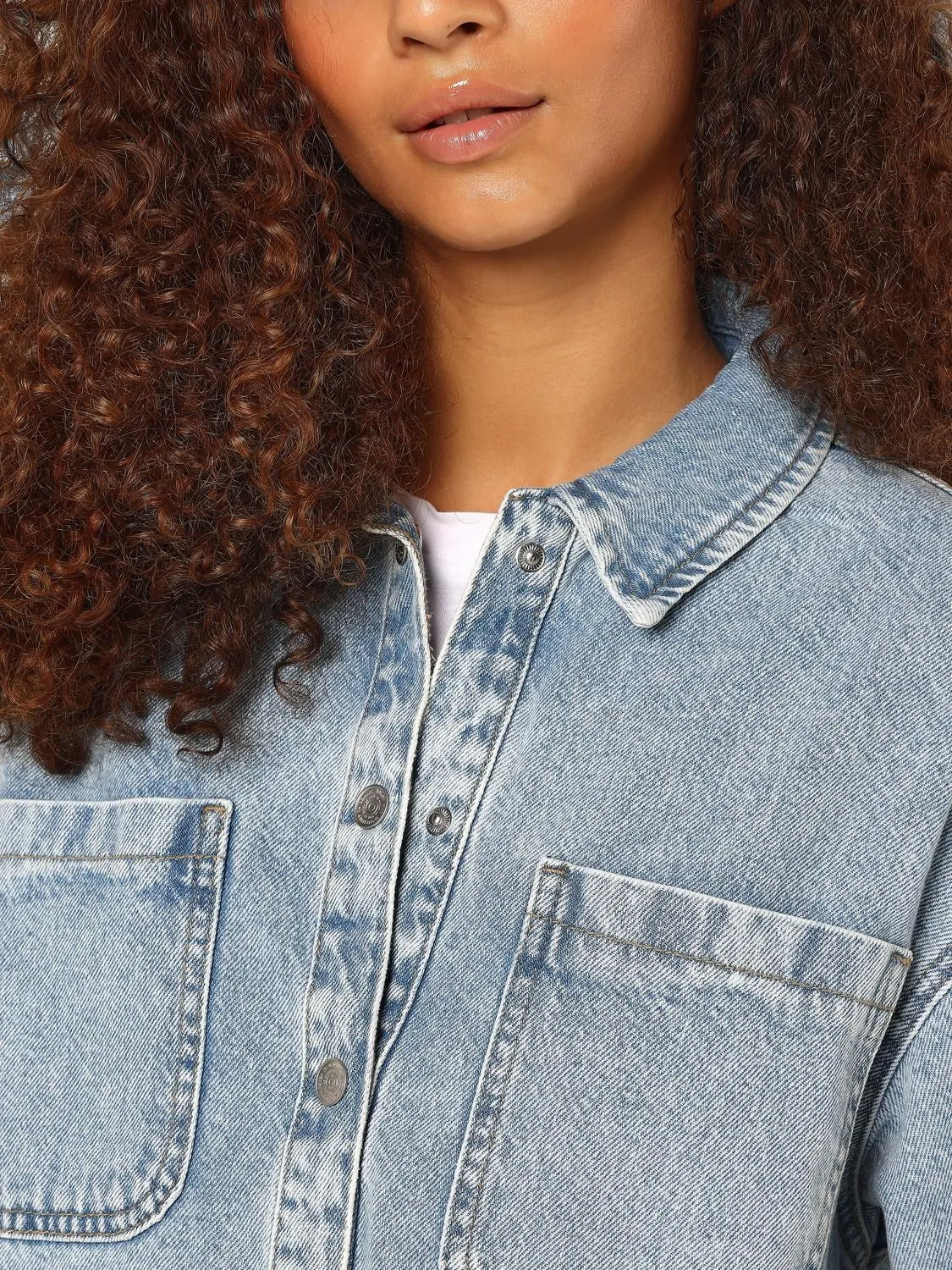 Alva Denim Shirt- Noisy May