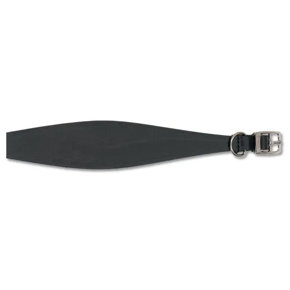 Ancol Leather Greyhound Collar Black