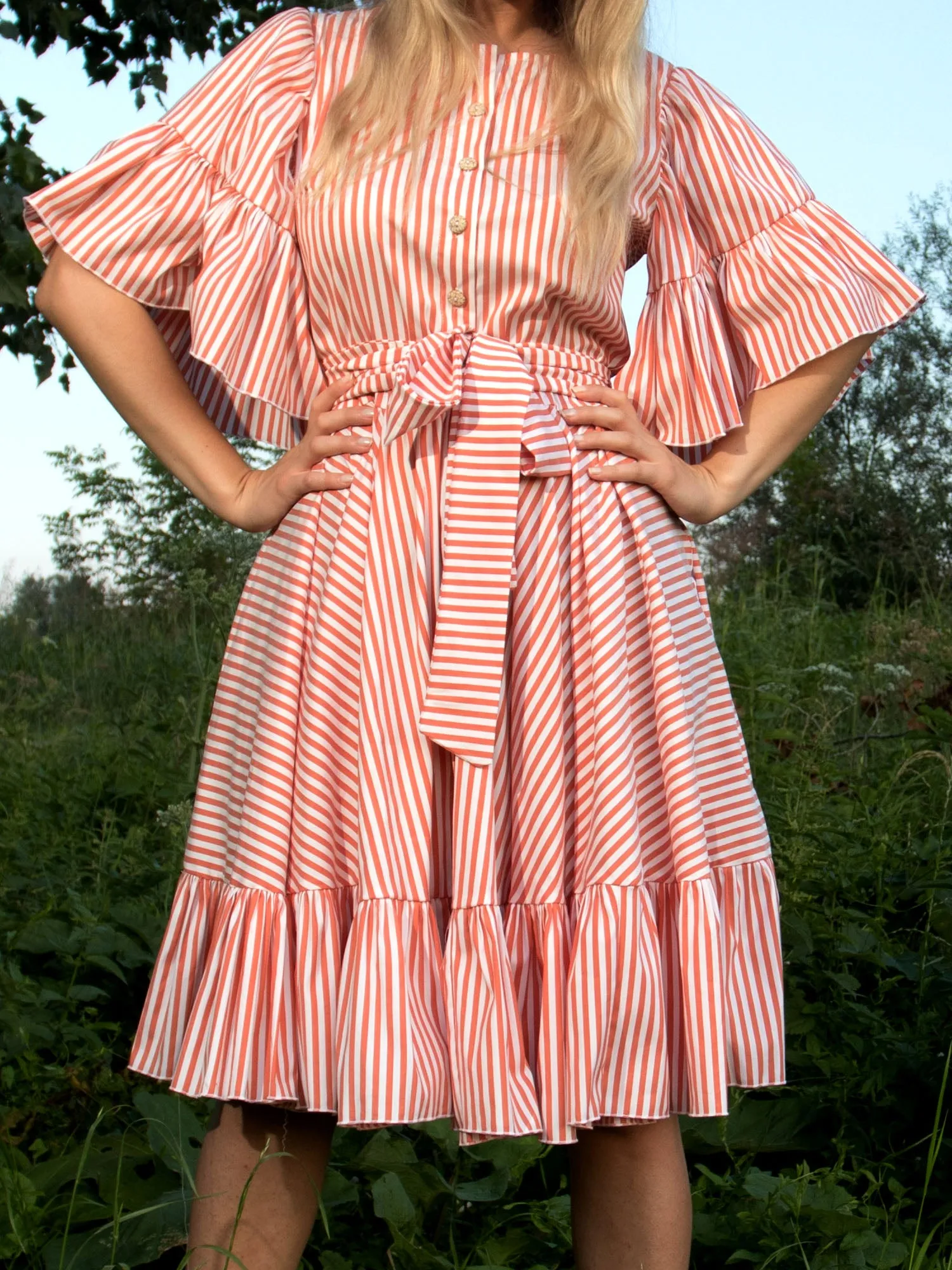 Anna Red Stripes