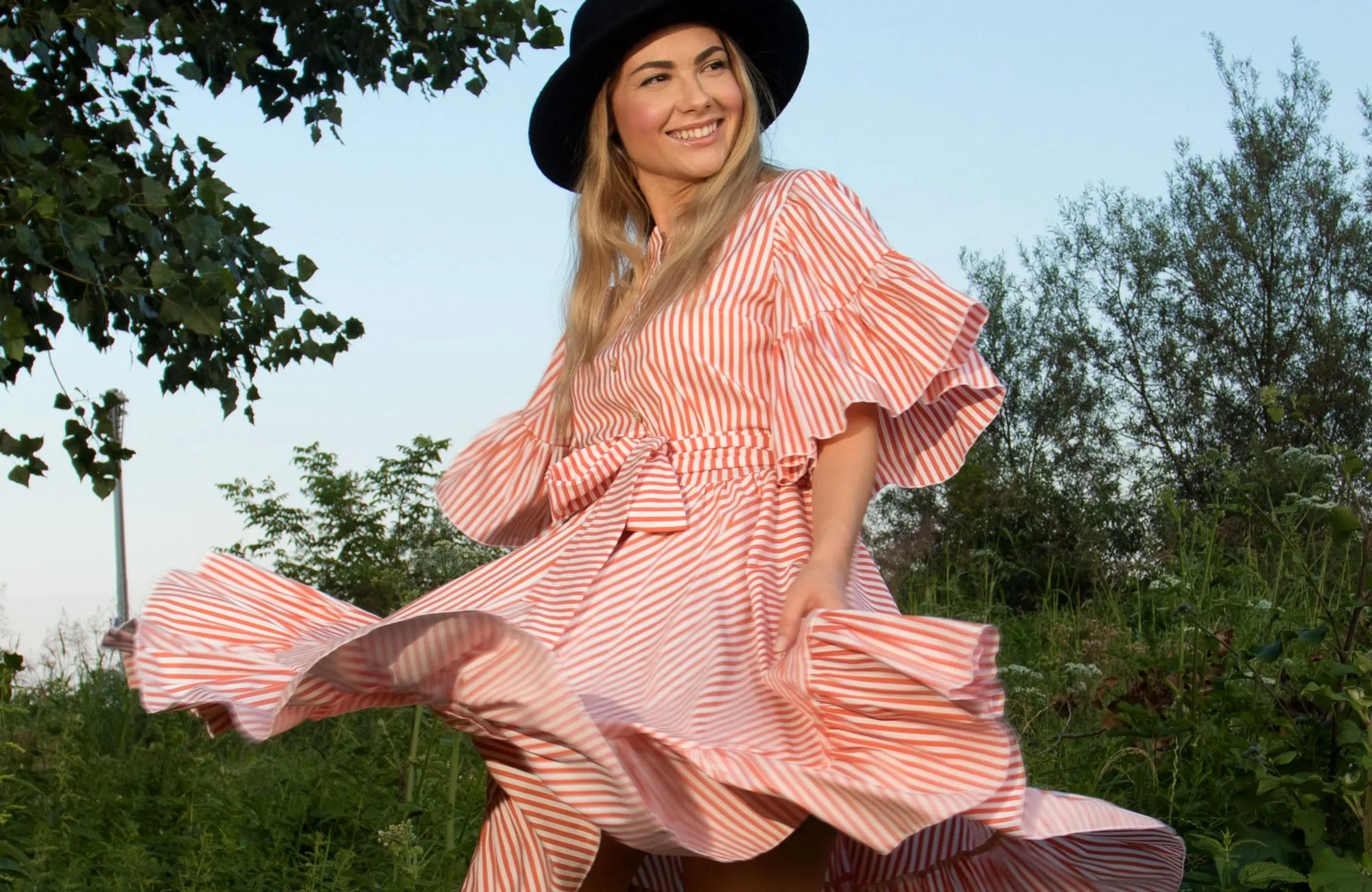 Anna Red Stripes