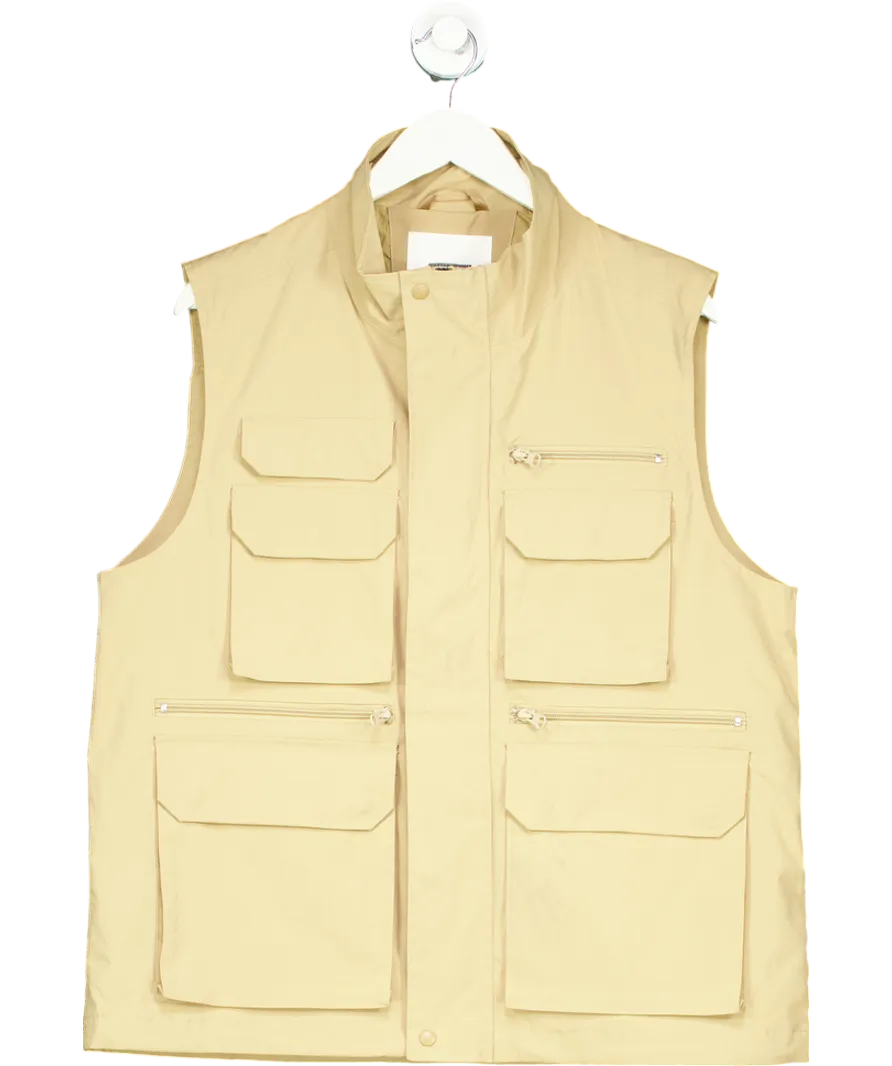 Anthropologie Beige 8 Pocket Gilet UK 12