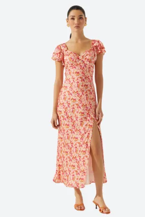 ASTR Maisy Dress in Pink Multi Ditsy