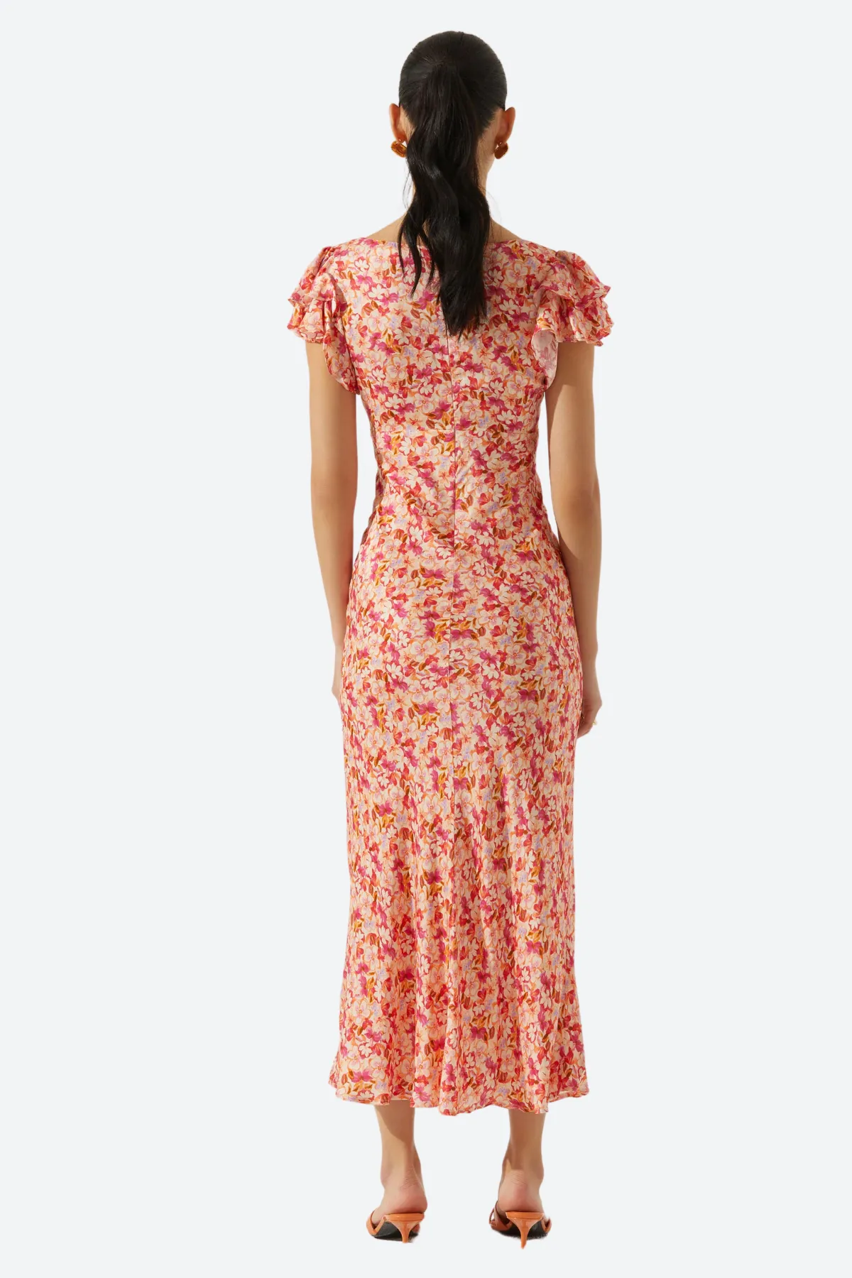 ASTR Maisy Dress in Pink Multi Ditsy