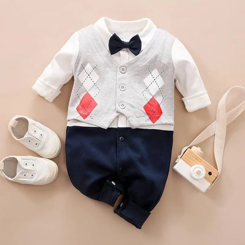 Autumn Long-Sleeved Baby Jumpsuit - GlamzLife