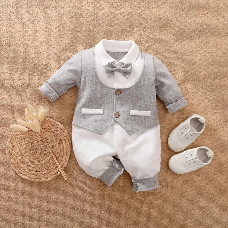 Autumn Long-Sleeved Baby Jumpsuit - GlamzLife