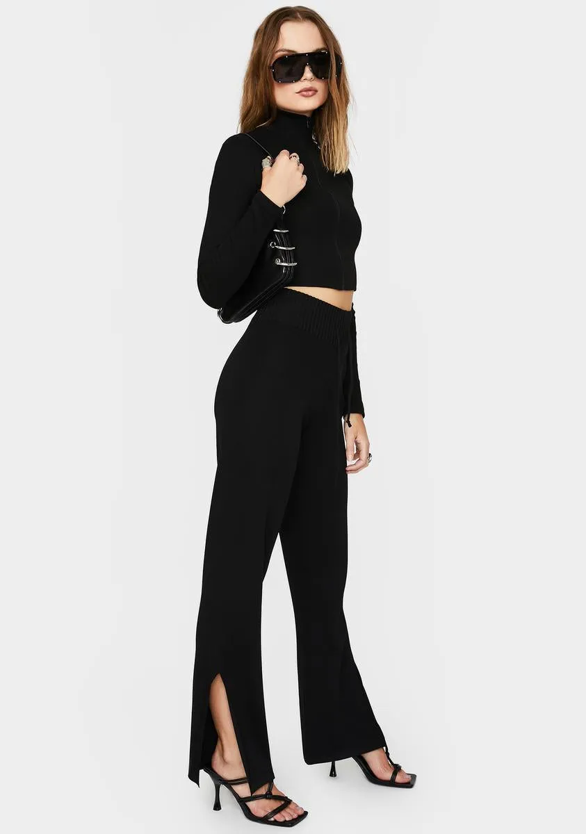 Black Coya Knit Pants
