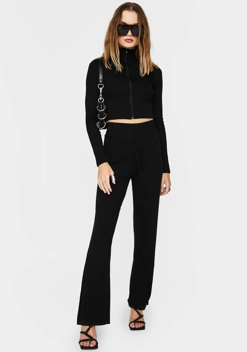 Black Coya Knit Pants