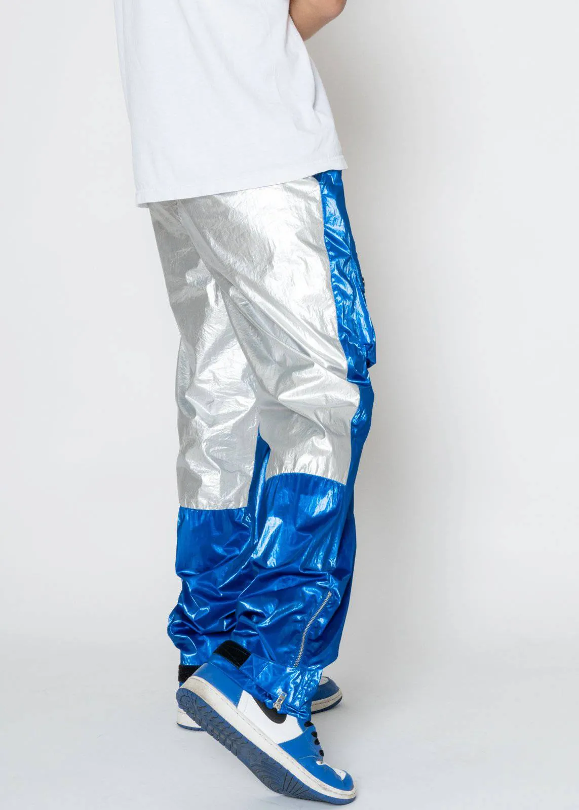 Blank State Men's Pants in Metallic Blue
