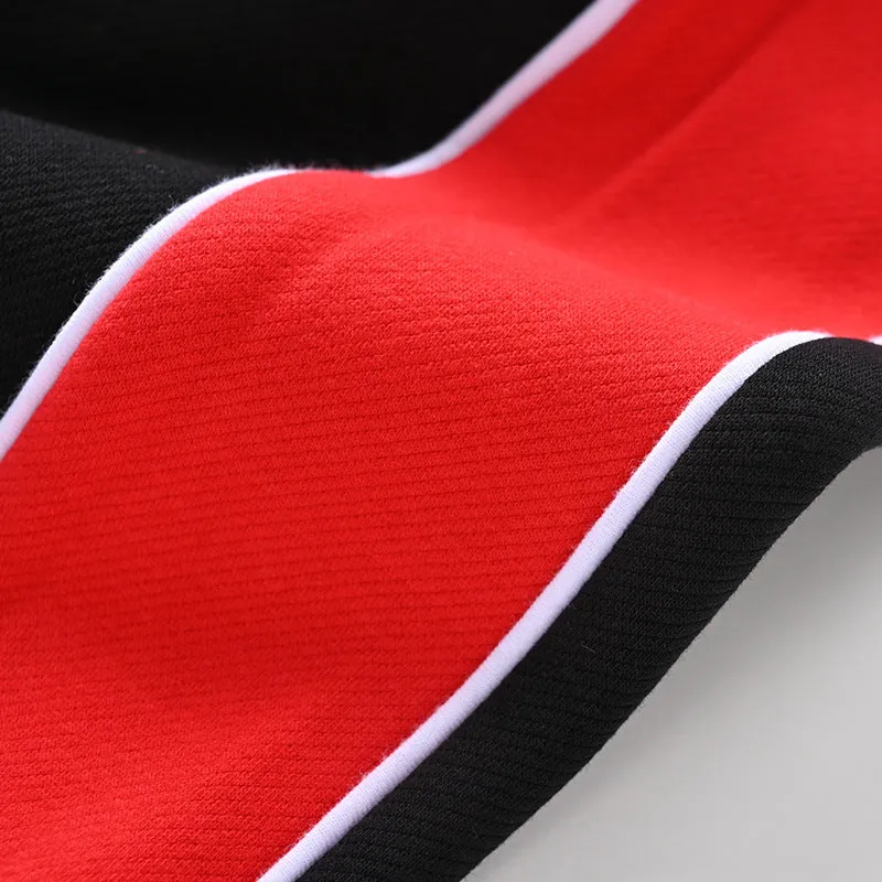 Boys Color Striped Sweatpants with Pockets