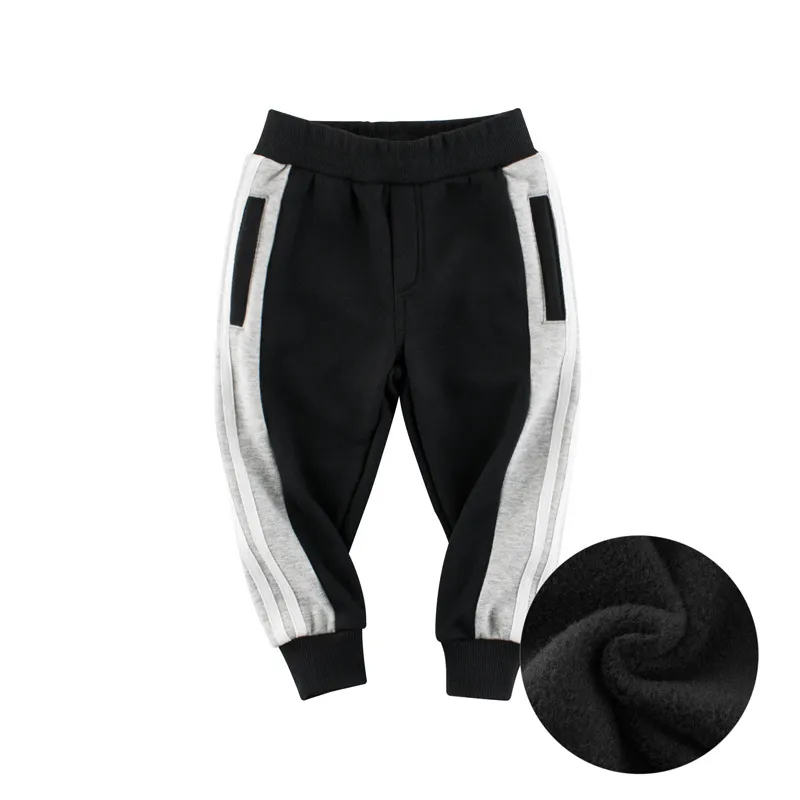 Boys Striped Sweatpants with Pockets