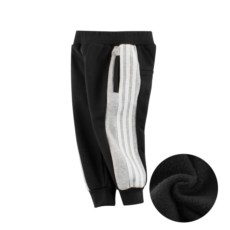 Boys Striped Sweatpants with Pockets