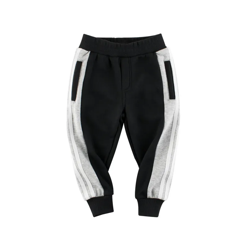 Boys Striped Sweatpants with Pockets