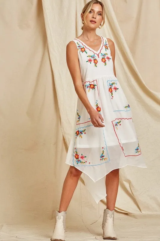 Claudine Embroidered Dress