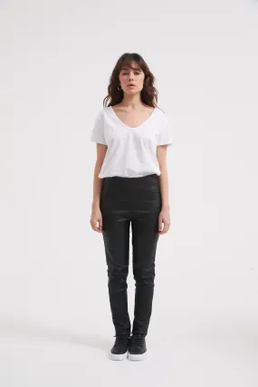Coated Black Pant