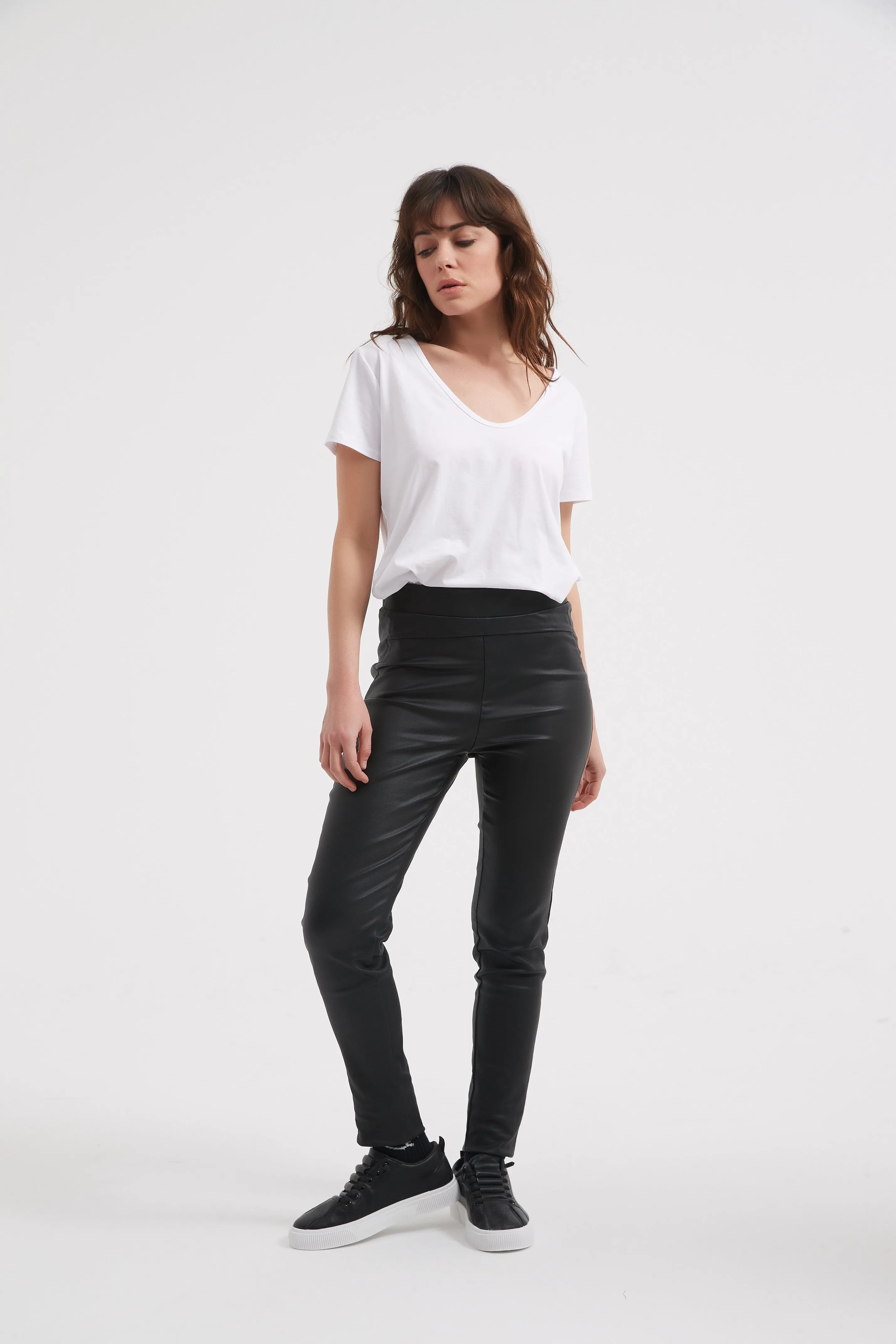Coated Black Pant