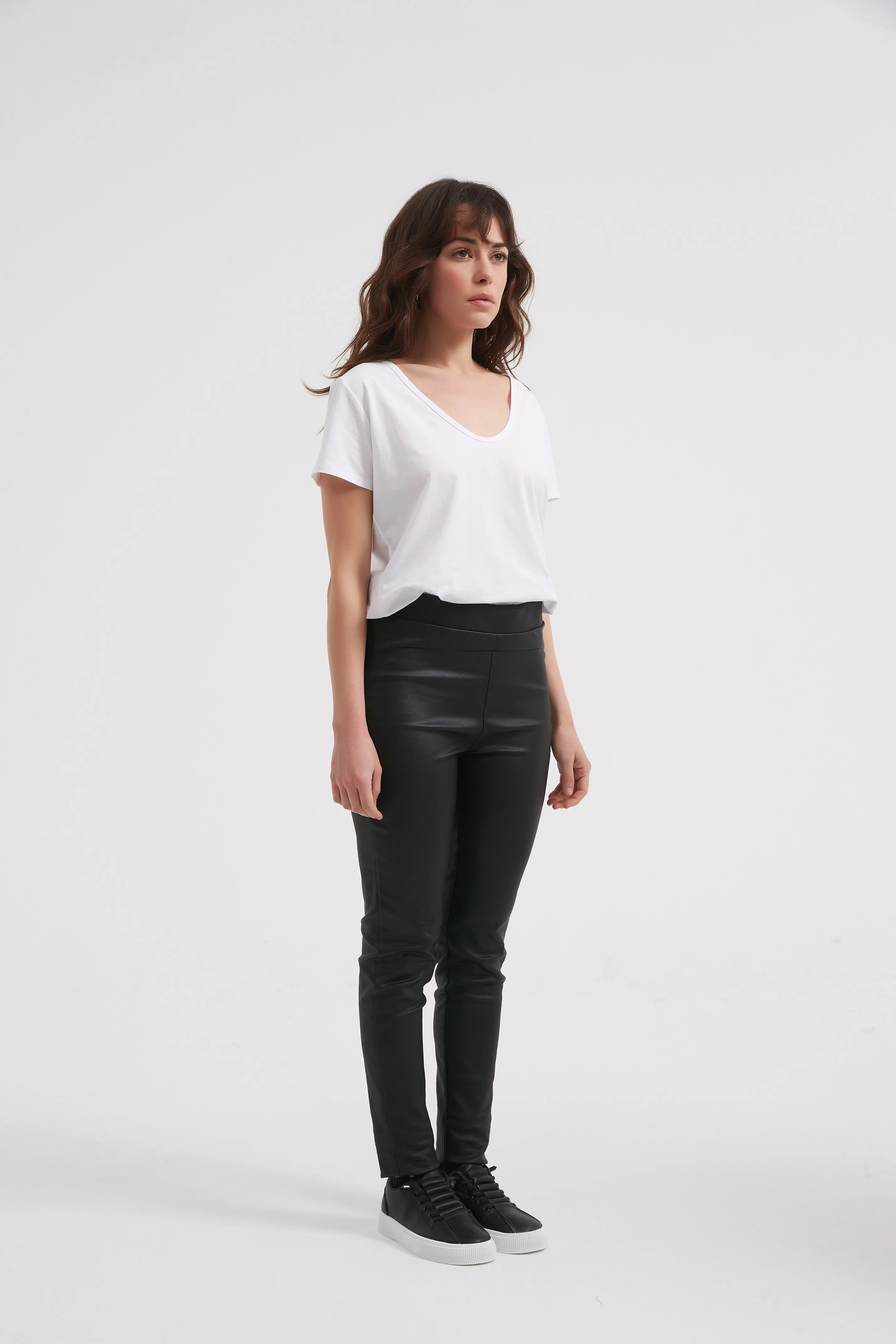 Coated Black Pant