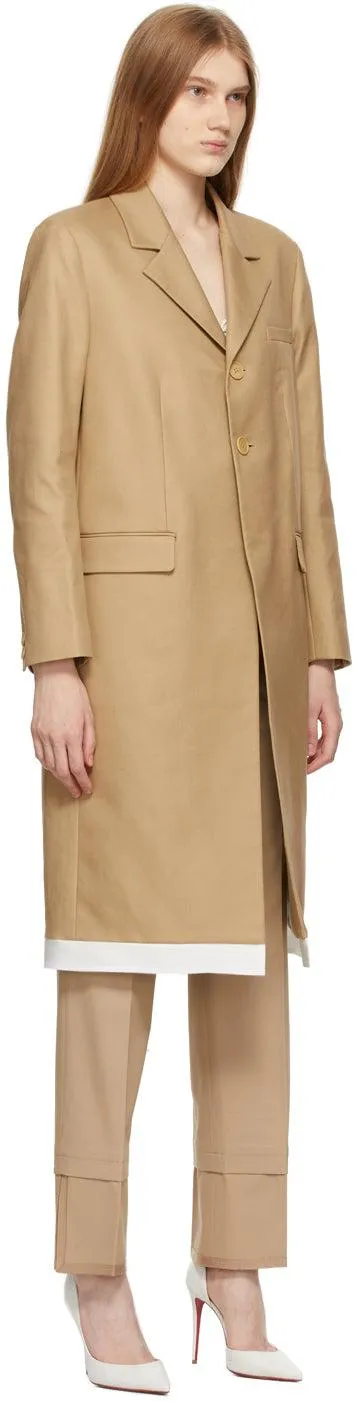 Commission Beige Slashed Coat