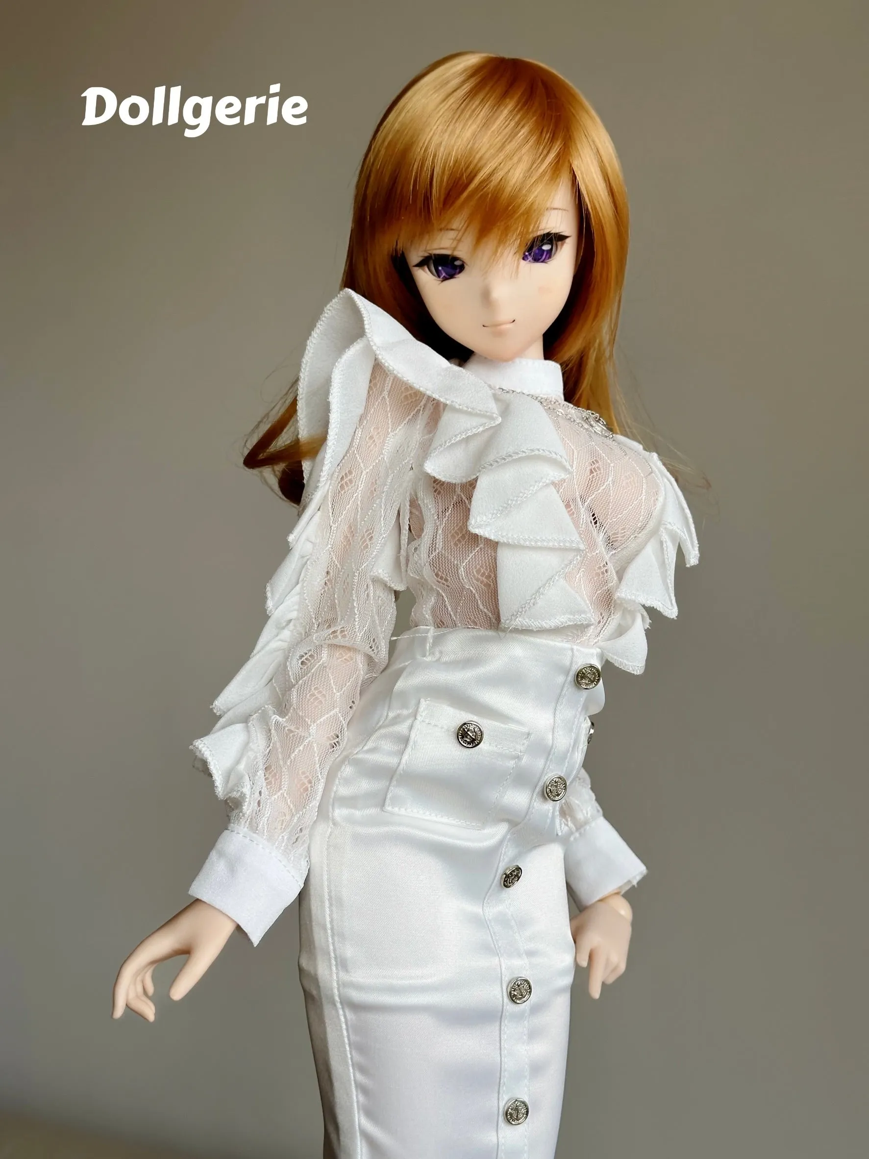 Delicate See-Through Blouse, for SmartDoll / DD S-M bust