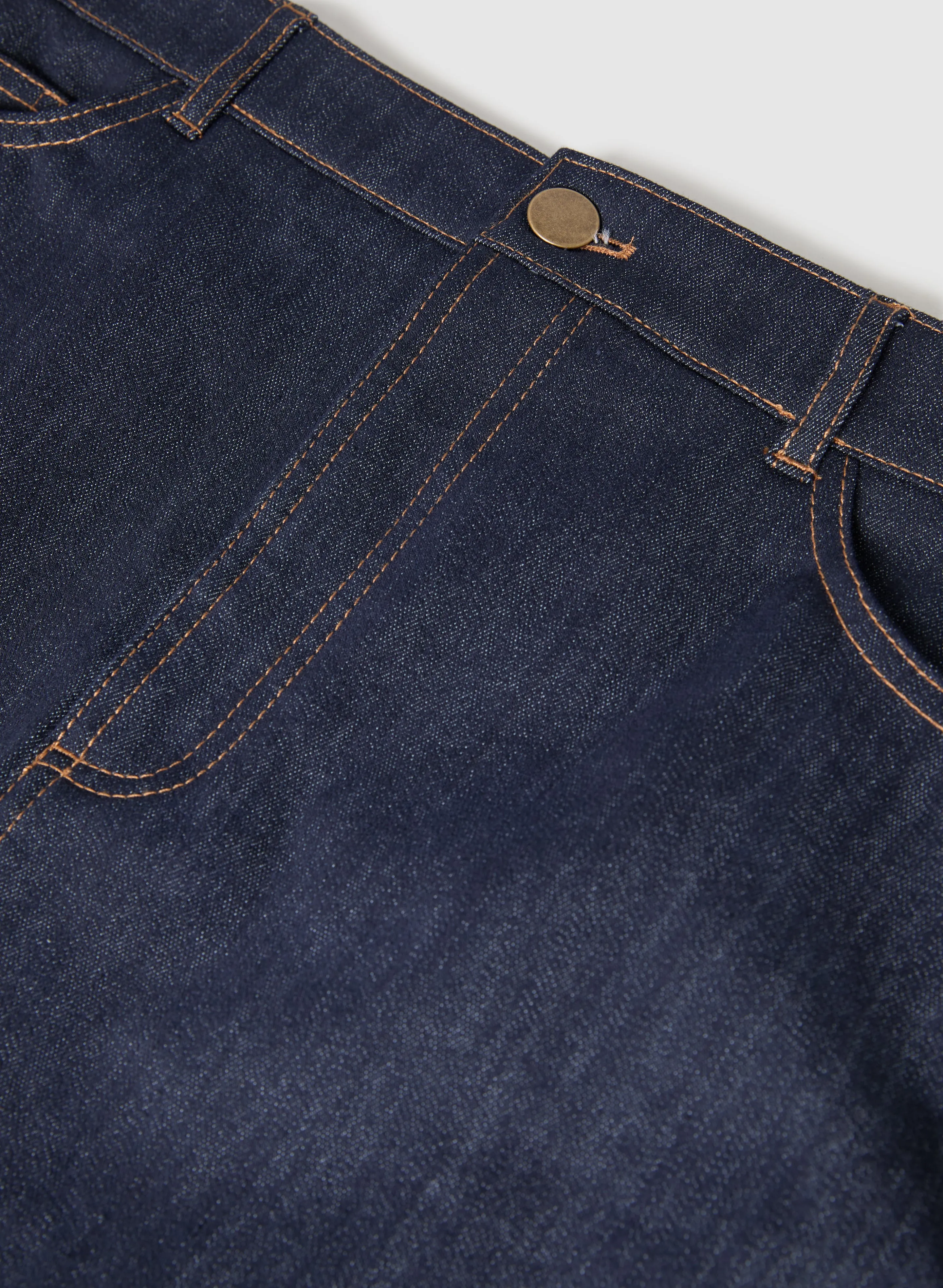 Denim Pencil Skirt