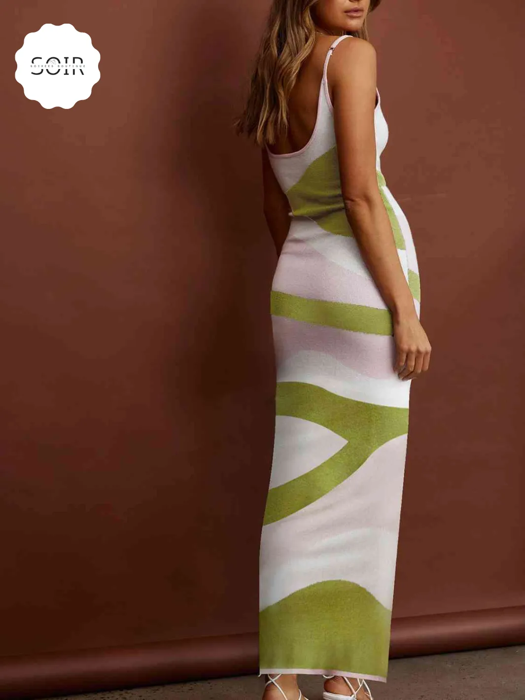 Diva Daze Pattern Play Maxi Sweater Dress