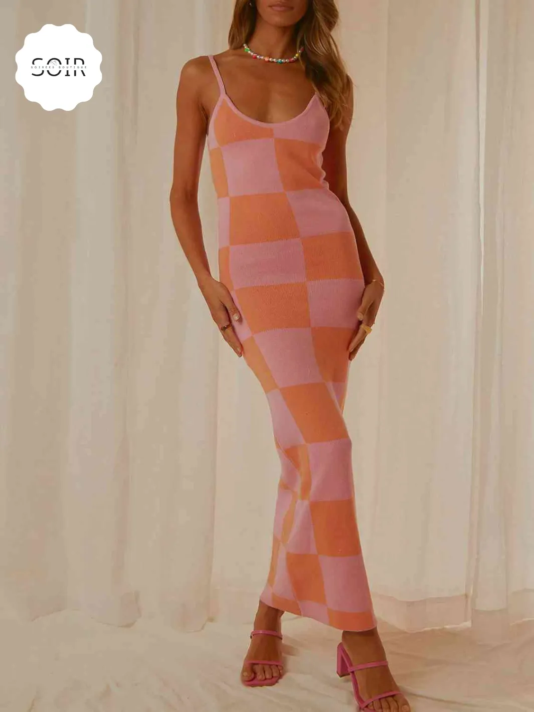 Diva Daze Pattern Play Maxi Sweater Dress