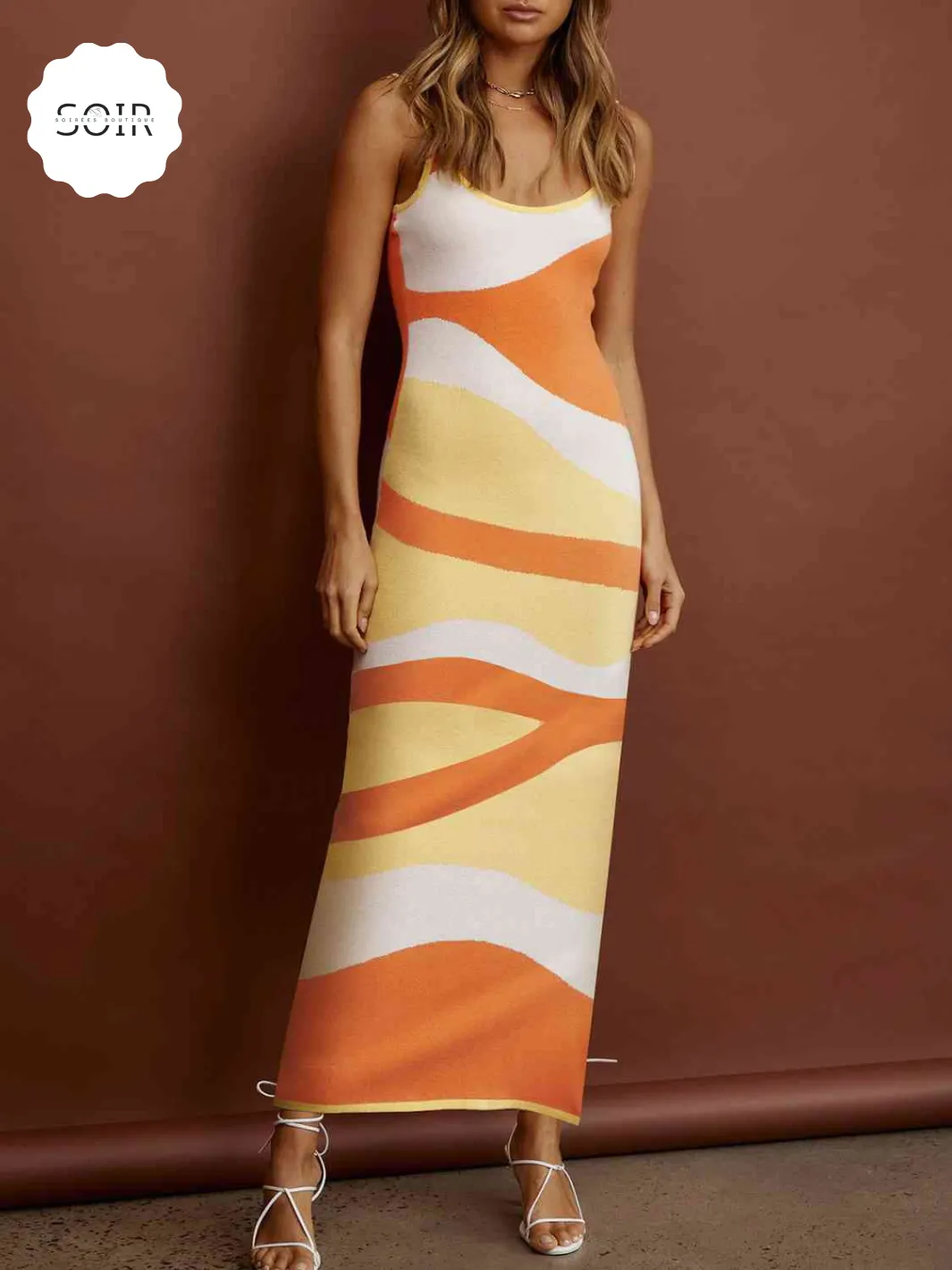 Diva Daze Pattern Play Maxi Sweater Dress