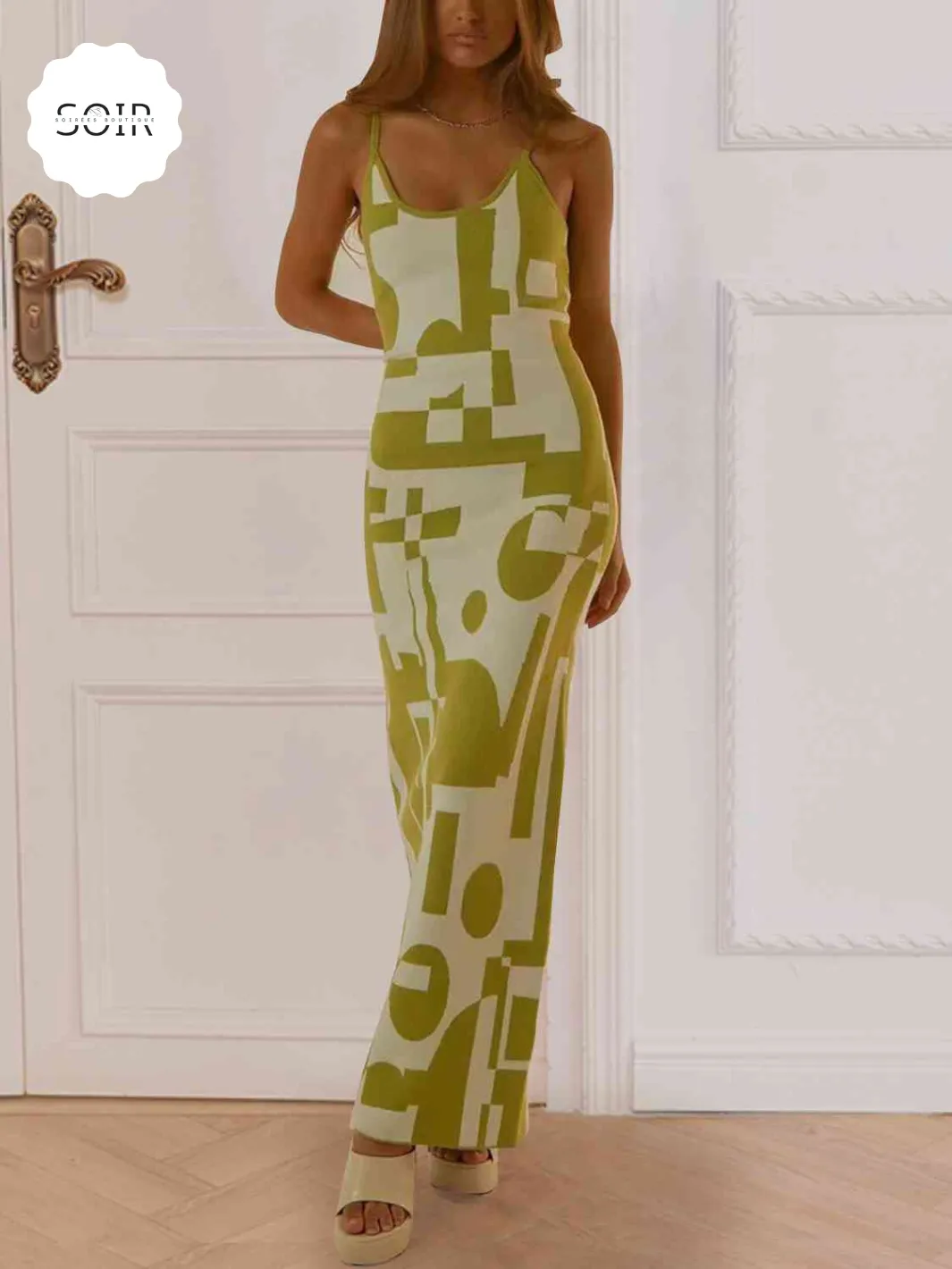 Diva Daze Pattern Play Maxi Sweater Dress