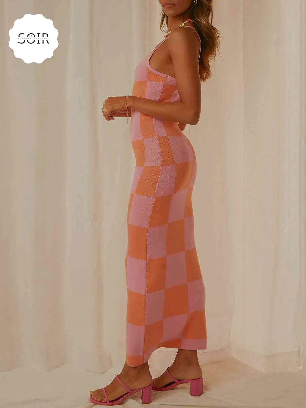 Diva Daze Pattern Play Maxi Sweater Dress