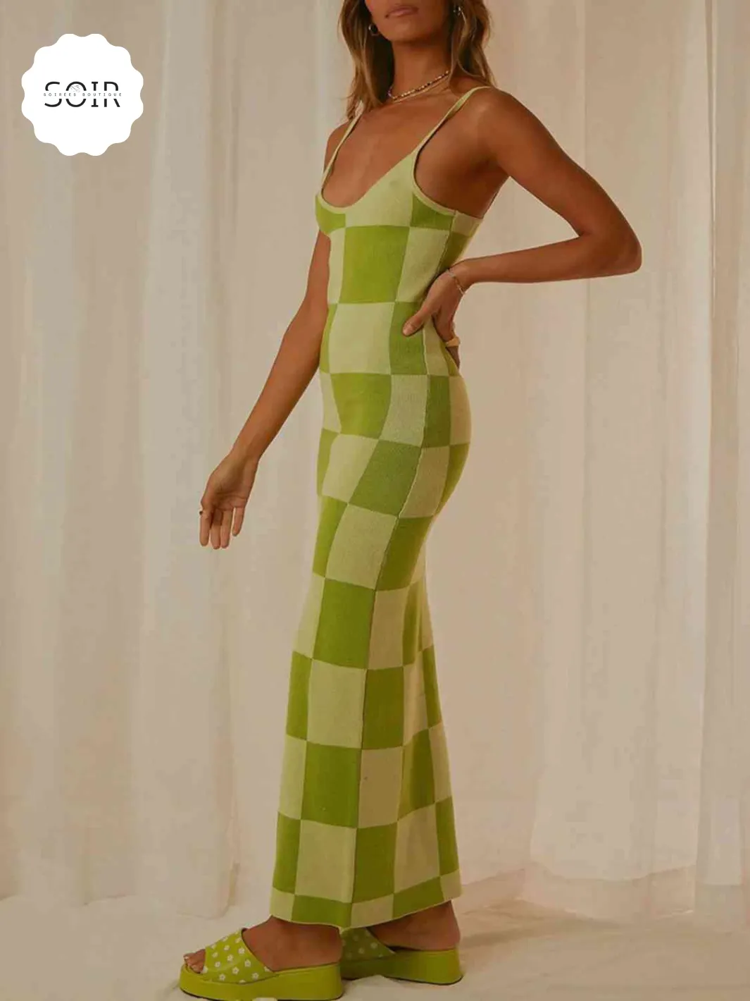 Diva Daze Pattern Play Maxi Sweater Dress