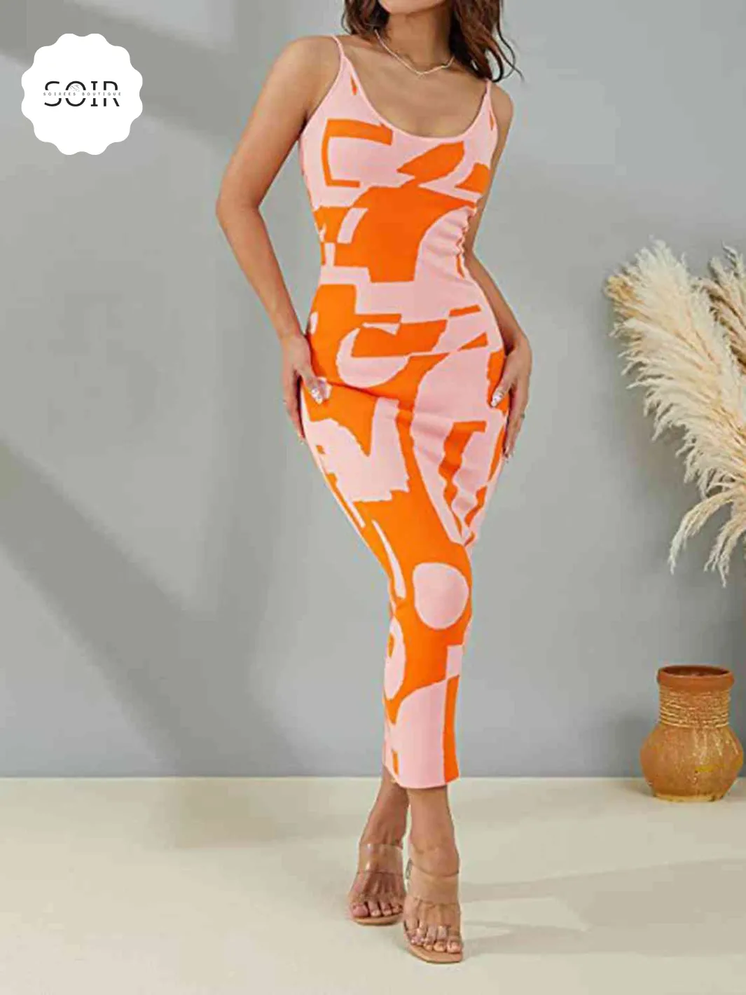 Diva Daze Pattern Play Maxi Sweater Dress