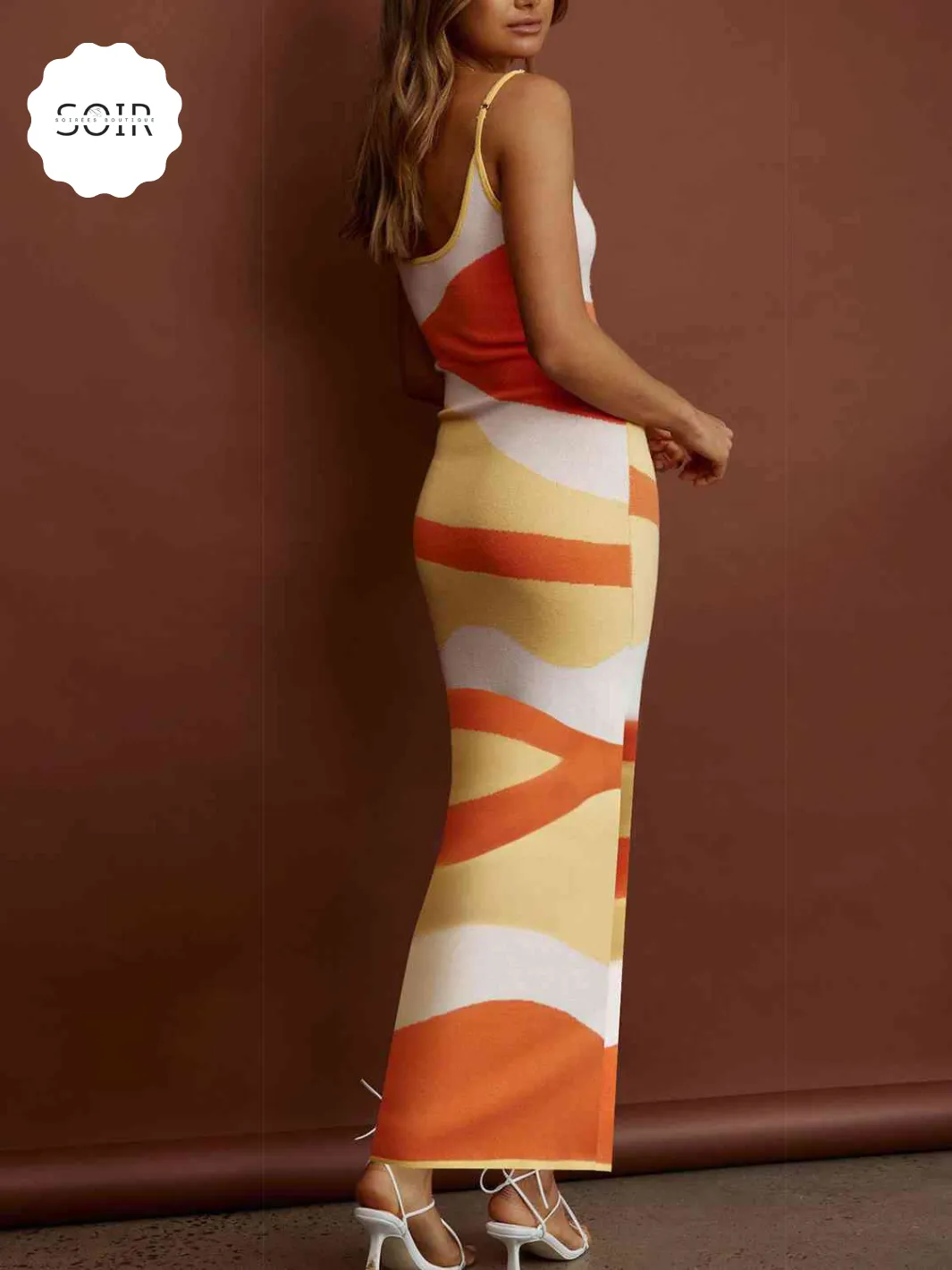 Diva Daze Pattern Play Maxi Sweater Dress