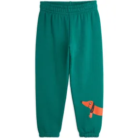 Dog Sweatpants in Green by Mini Rodini
