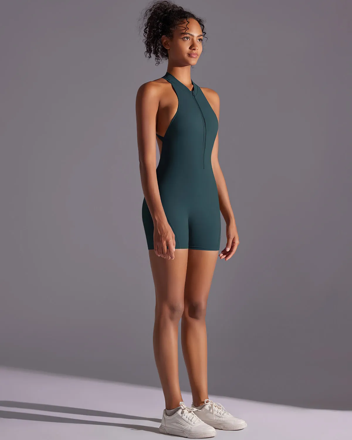 Elodie Seamless Scrunch Jumpsuit - Wood Green