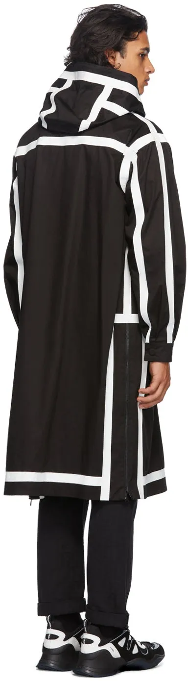 Fendi Reversible Black Rain Parka