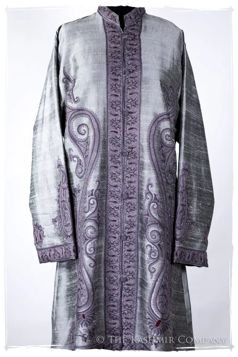 Française Argent d'orient Royalé Paisley Silk Coat