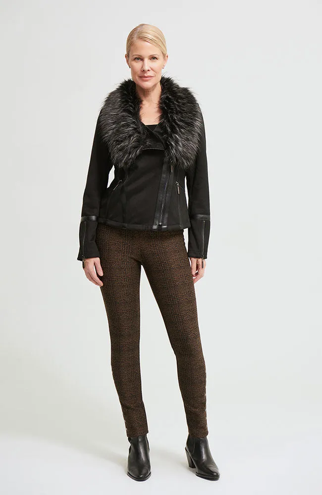 Fur Collar Suede Jacket