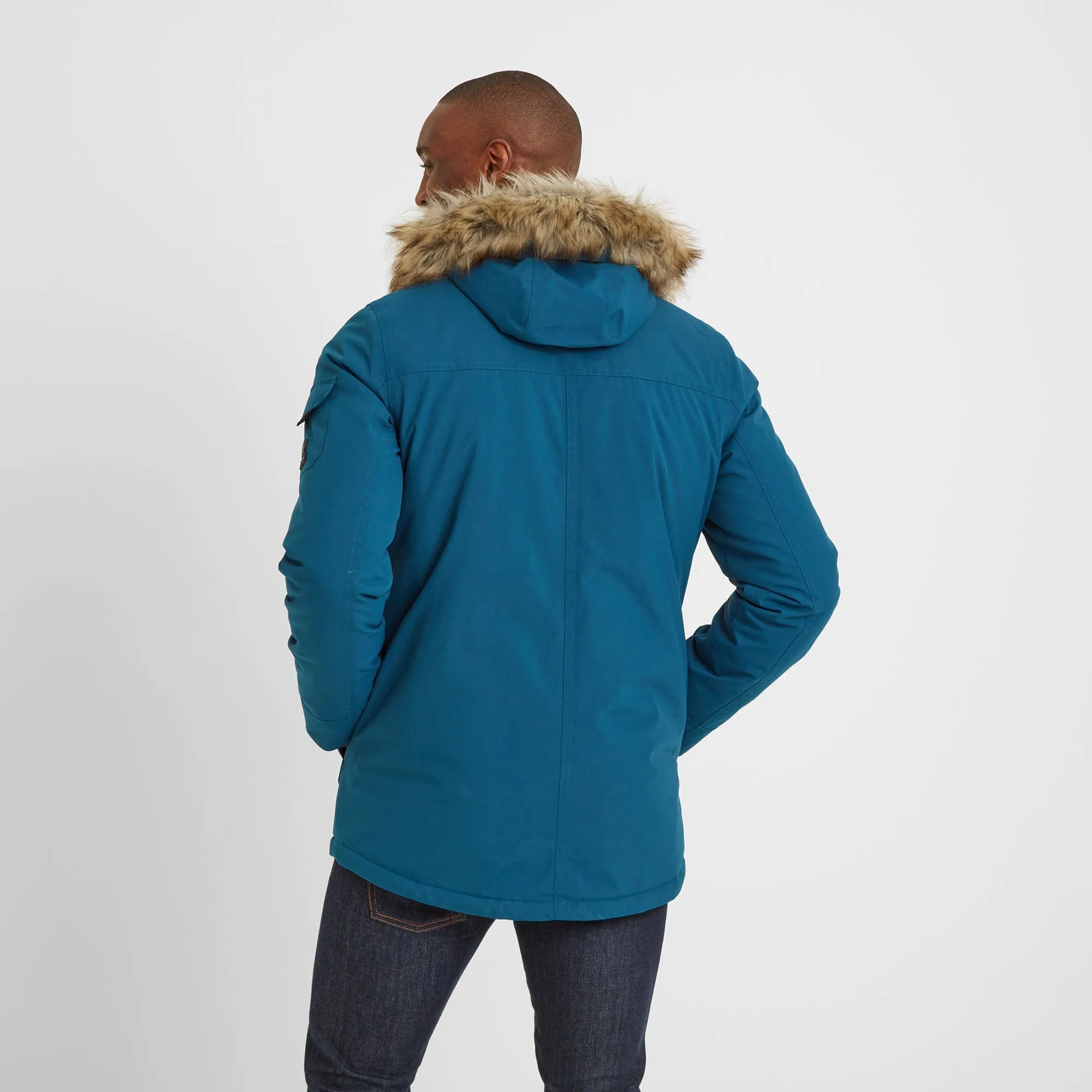Garrick Mens Waterproof Parka - Lagoon Blue