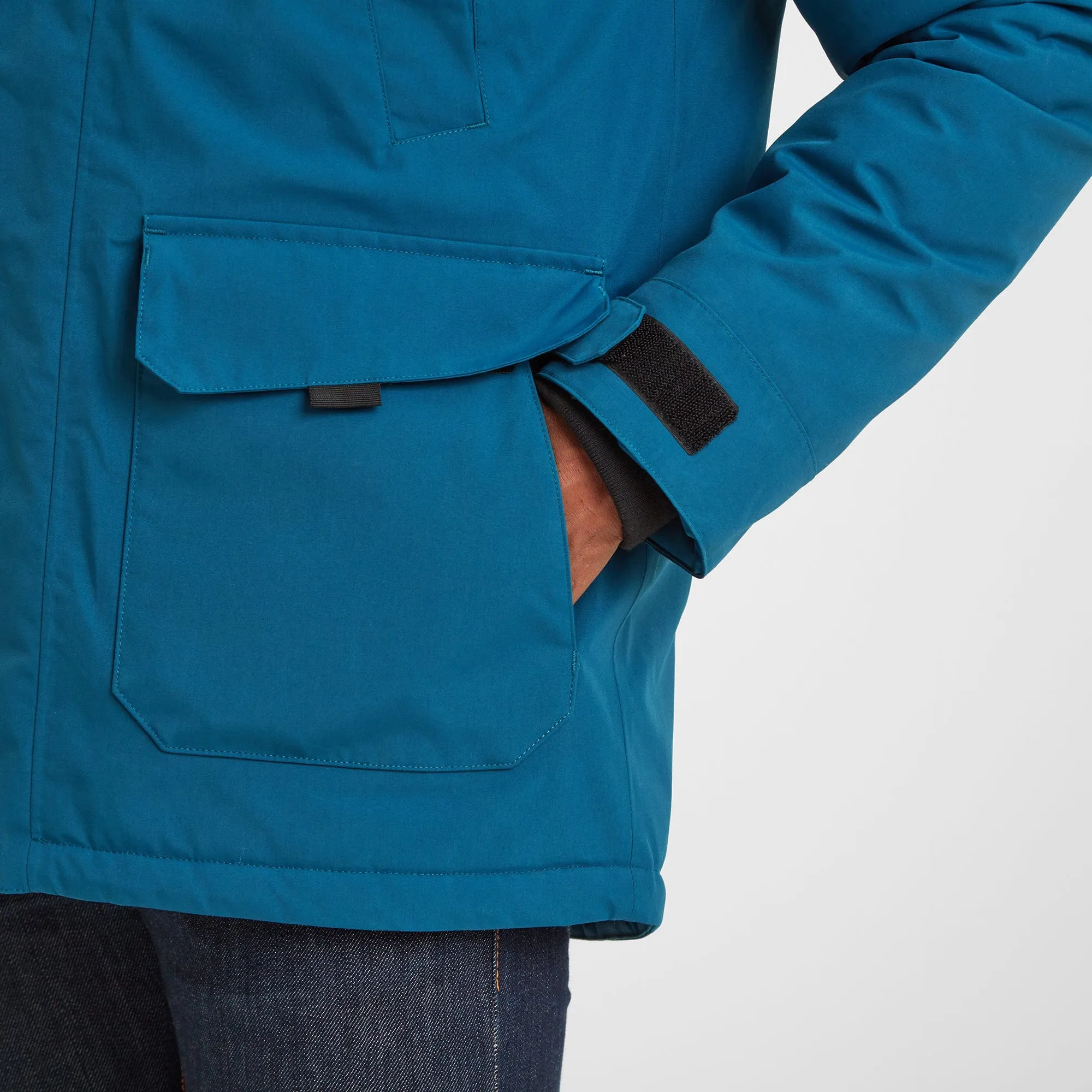 Garrick Mens Waterproof Parka - Lagoon Blue