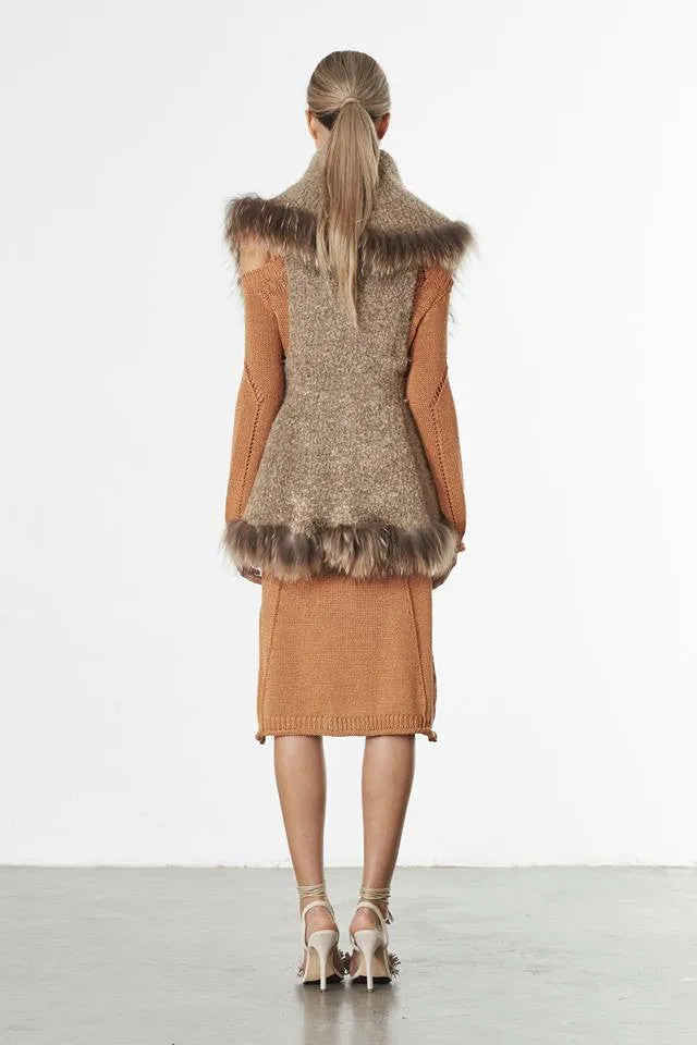 Gaze Shawl Collar Knit