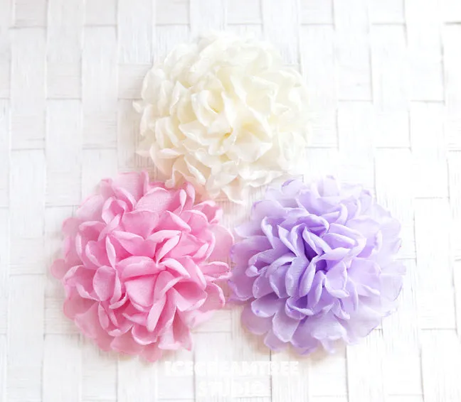 Giant Cream Bloom Collar Slide On - Large Flower Collar Accessory