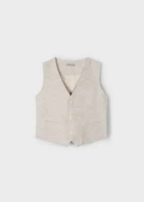 Gilet Lino Sabbia