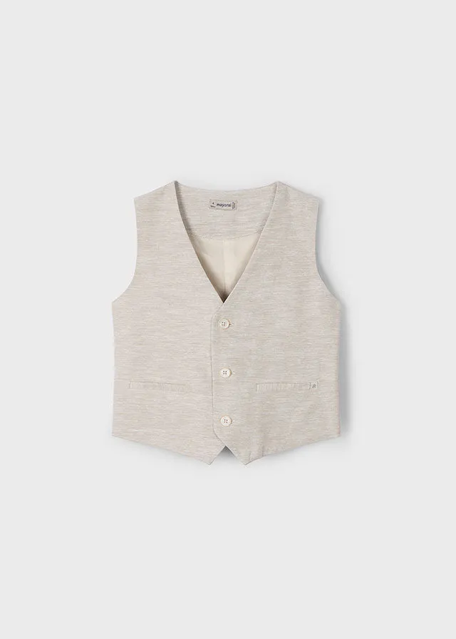 Gilet Lino Sabbia