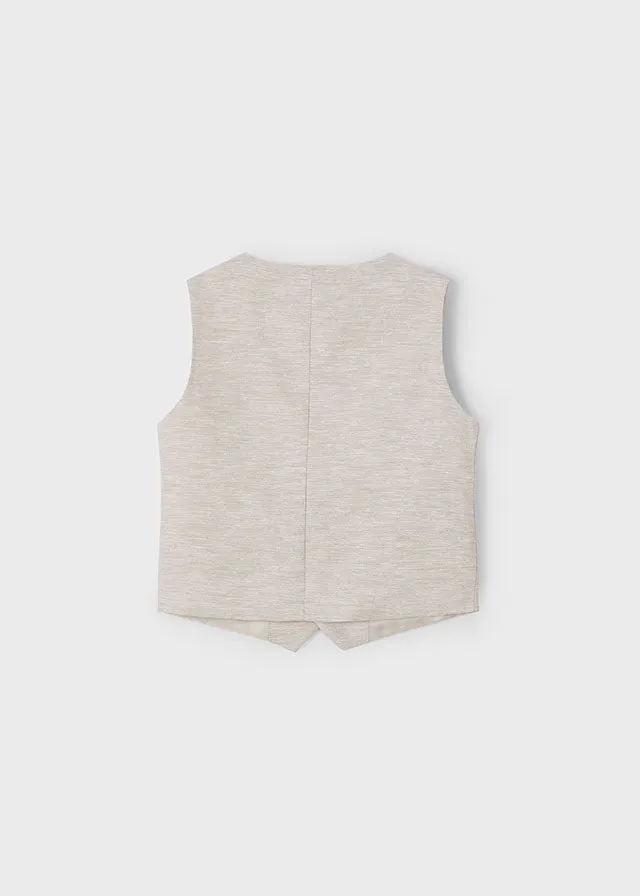 Gilet Lino Sabbia