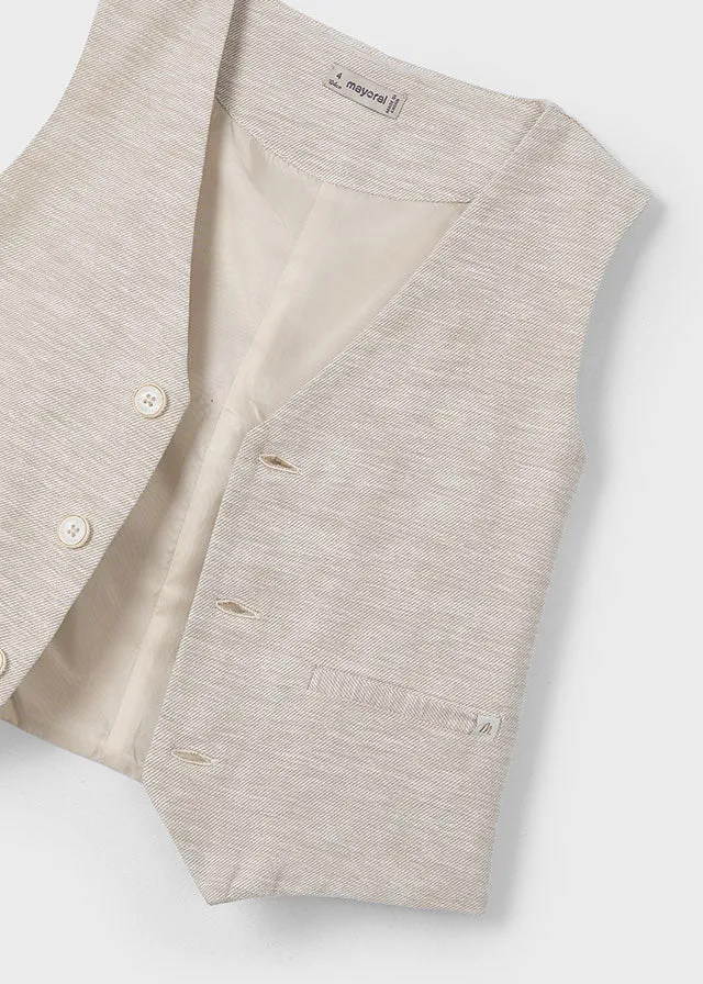 Gilet Lino Sabbia
